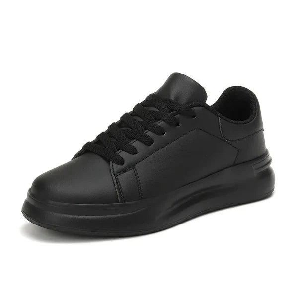 Men’s Low-Top Sneaker – Synthetic Leather – Platform Sole – Lace-Up Casual Fit
