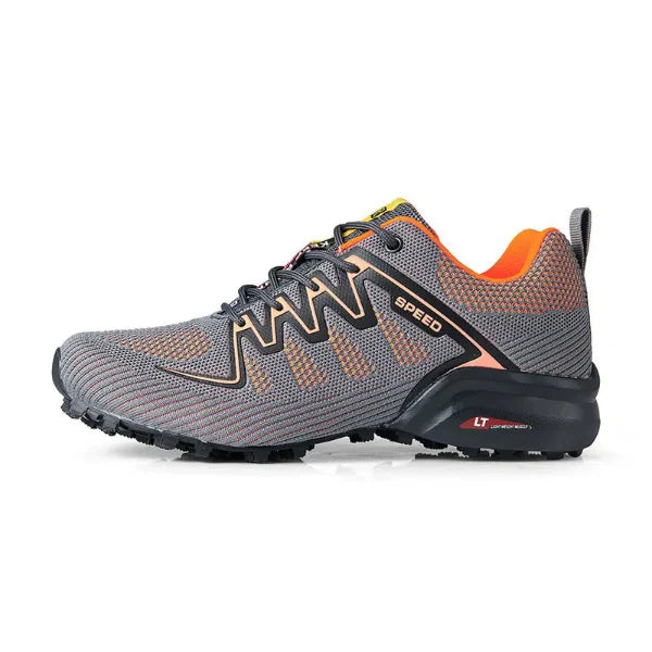 Men’s Athletic Shoe – Breathable Mesh – Cushioned Midsole – Low Top – Gripped Outsole