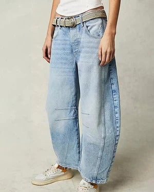 Women’s Jeans – Relaxed Fit – Straight Leg – Durable Cotton Denim – Full Length