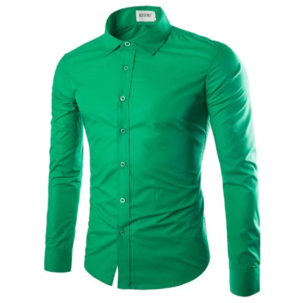 Men’s Dress Shirt – Slim Fit – Breathable Fabric – Button-Up Formal Wear