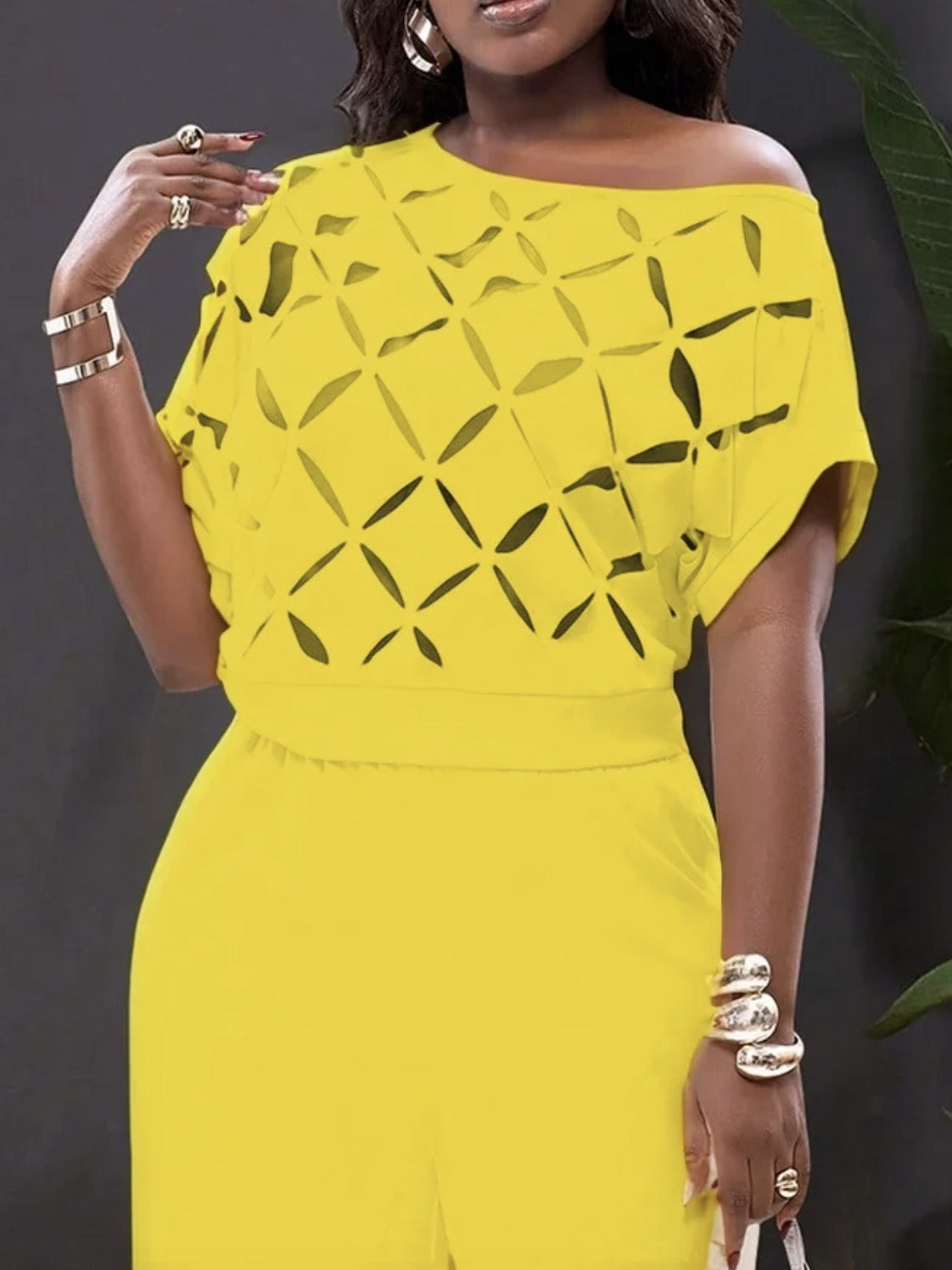 Women’s Off-Shoulder T-Shirt – Soft Knit – Burnout Cut-Out – Loose Fit Casual Style