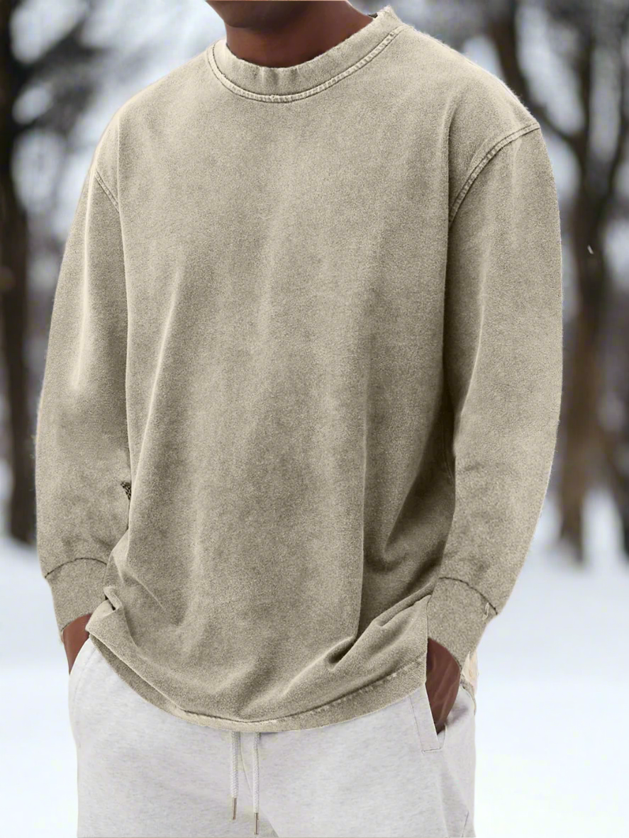 Men’s Crewneck Sweater – Soft Knit – Relaxed Fit – Long Sleeve Casual Style