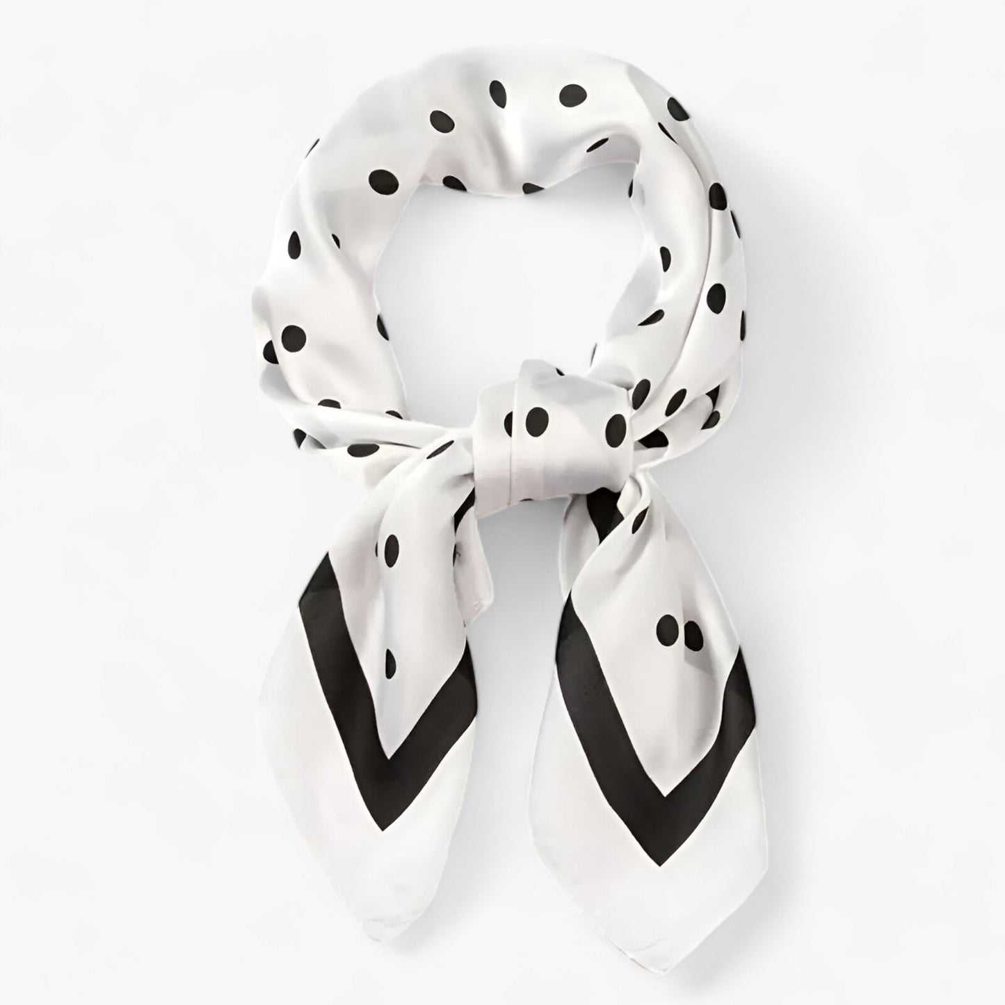 Women’s Square Scarf – Silk Feel – Lightweight – Geometric Print – Versatile Drape