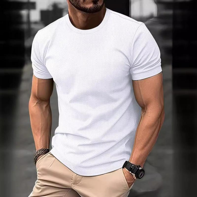 Men’s T-Shirt – Slim Fit – Soft Stretch Fabric – Crew Neck – Short Sleeve Casual Wear