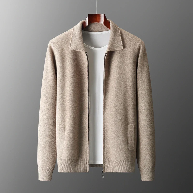 Men’s Vest – Cashmere – Regular Fit – Full Zip – Ribbed Hem – Soft & Lightweight