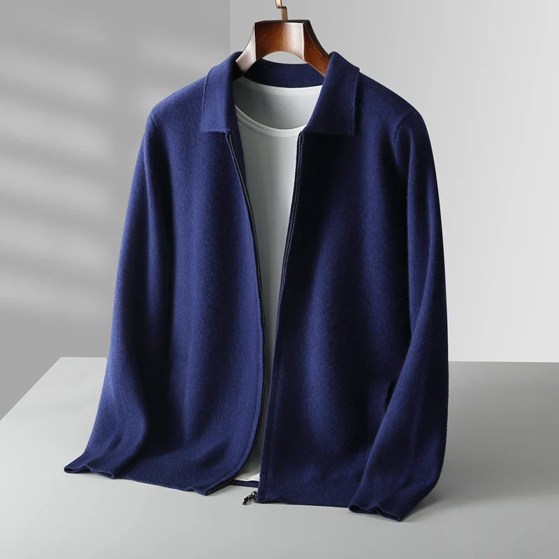 Men’s Vest – Cashmere – Regular Fit – Full Zip – Ribbed Hem – Soft & Lightweight