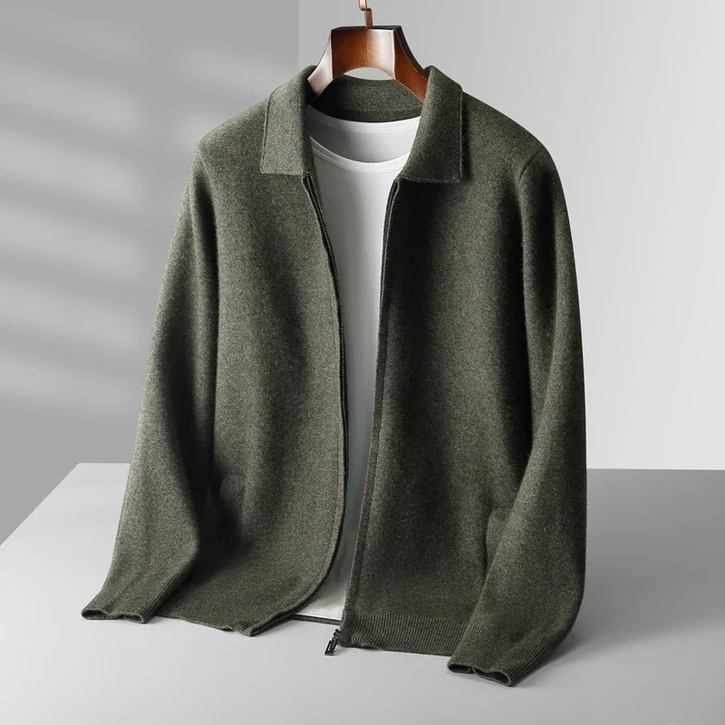 Men’s Vest – Cashmere – Regular Fit – Full Zip – Ribbed Hem – Soft & Lightweight