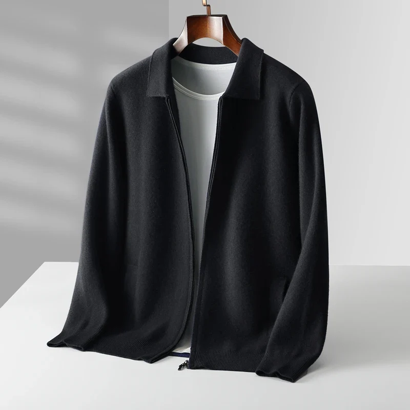 Men’s Vest – Cashmere – Regular Fit – Full Zip – Ribbed Hem – Soft & Lightweight