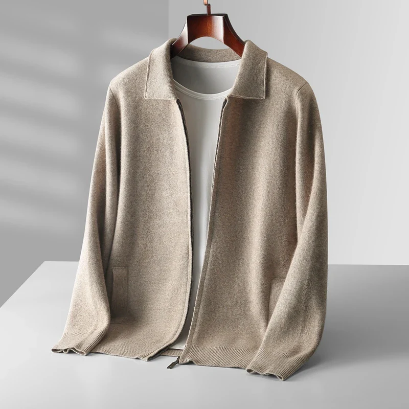 Men’s Vest – Cashmere – Regular Fit – Full Zip – Ribbed Hem – Soft & Lightweight