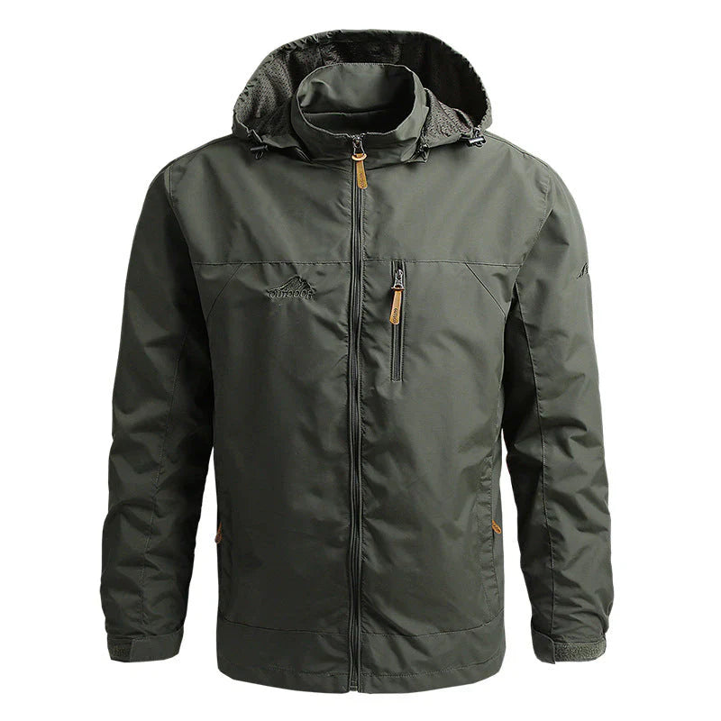 Men’s Softshell Jacket – Hooded – Windproof Water-Resistant – Regular Fit – Zip Pockets