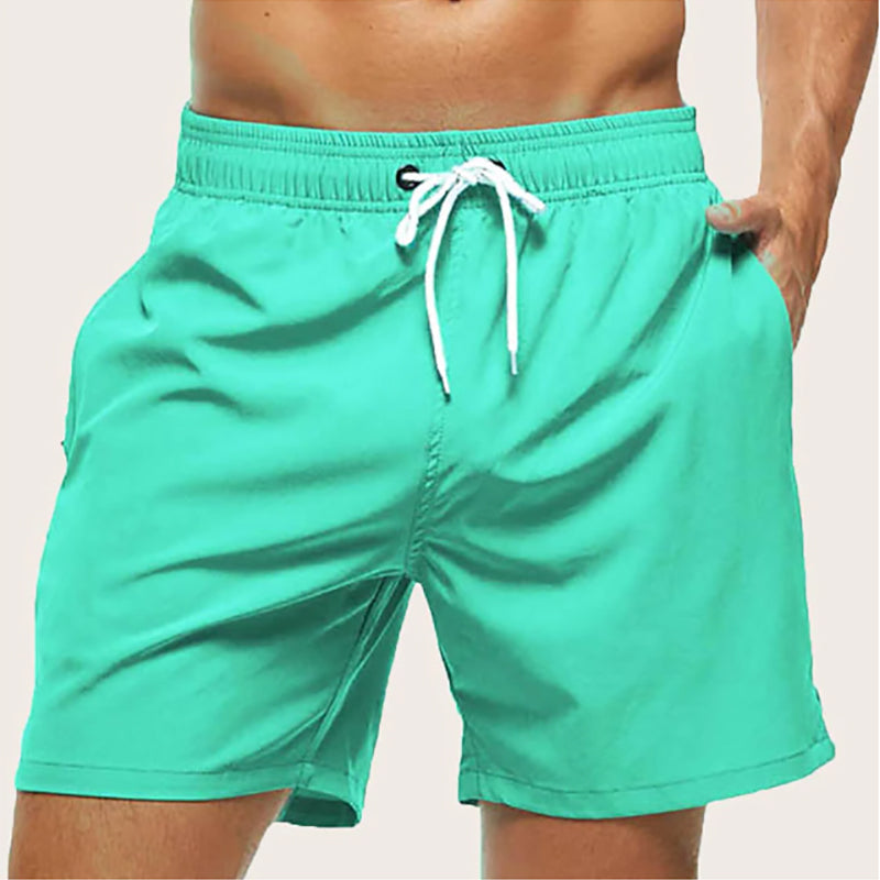 Men’s Swim Trunks – Quick-Dry Breathable Fabric – Regular Fit – Mid-Length Drawstring