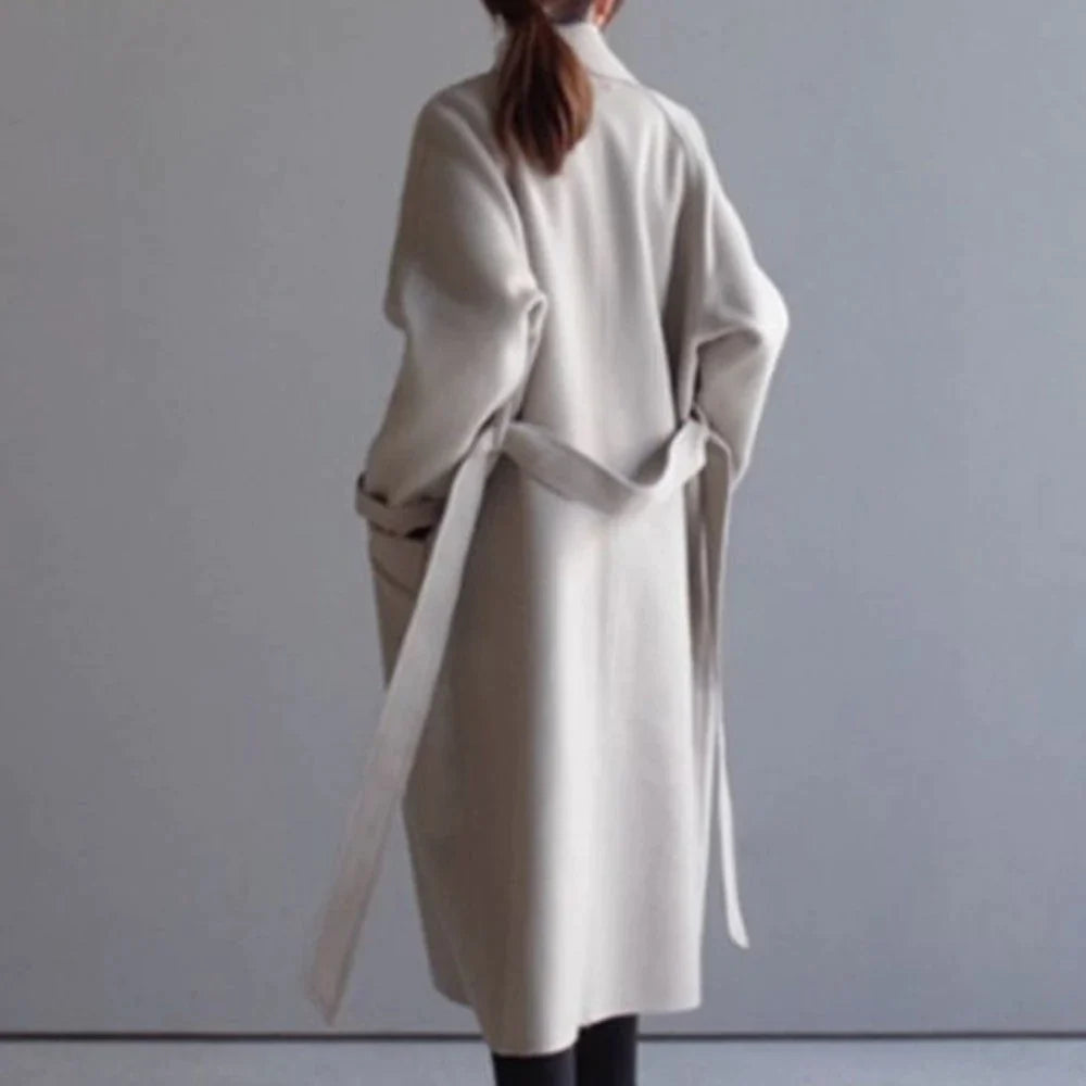 Nova Stylish Wool Double-Breasted Coat