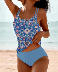 Women’s Tankini Top – Modest Fit – Dual Strap – Breathable Stretch Fabric – Quick Dry