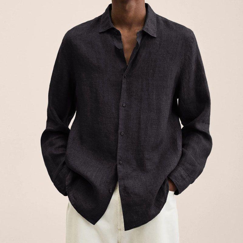 Men’s Button-Down Shirt – Relaxed Fit – Natural Fibers – Lightweight Casual Wear