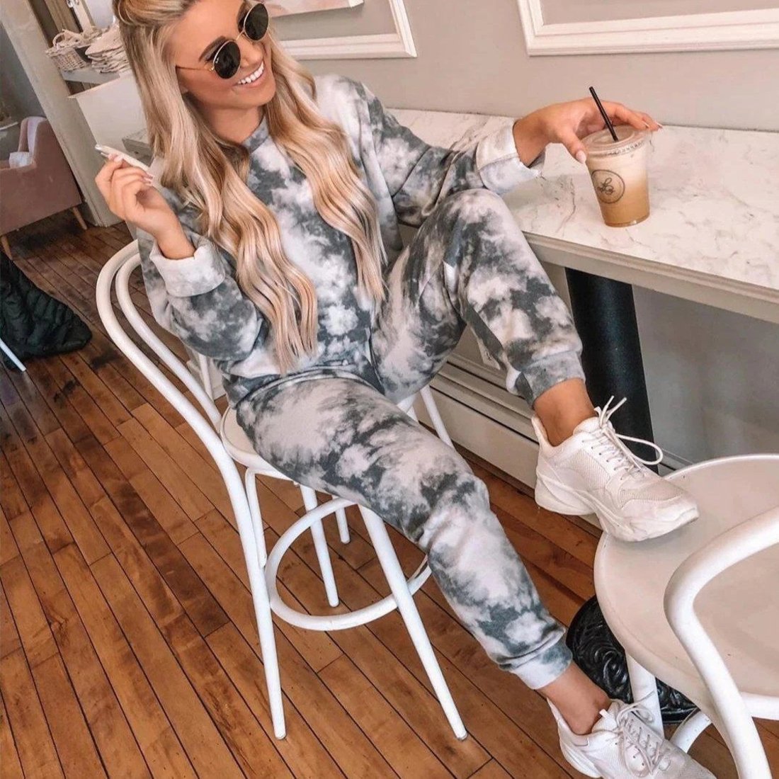 Cozy Tie-Dye Loungewear Set: Effortless for Women