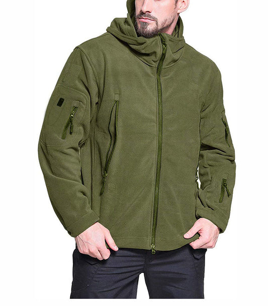 Men’s Jacket – Relaxed Fit – Hooded – Wind Resistant – Zippered Pockets