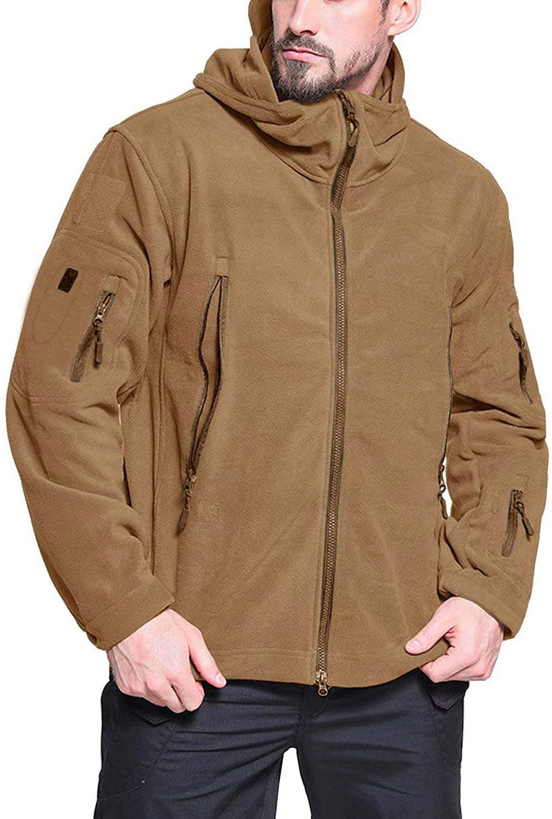 Men’s Jacket – Relaxed Fit – Hooded – Wind Resistant – Zippered Pockets