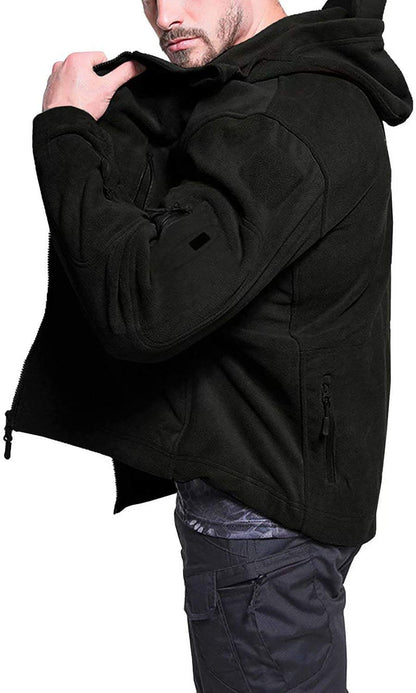 Men’s Jacket – Relaxed Fit – Hooded – Wind Resistant – Zippered Pockets
