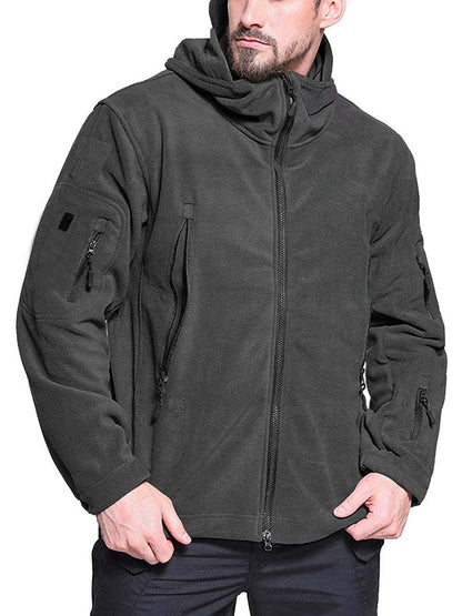 Men’s Jacket – Relaxed Fit – Hooded – Wind Resistant – Zippered Pockets