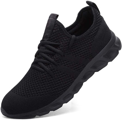Women’s Sneakers – Soft Knit Upper – Cushioned Sole – Breathable – Low Top Fit