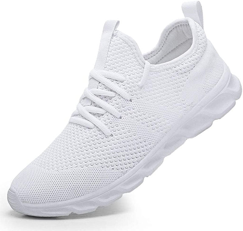 Women’s Sneakers – Soft Knit Upper – Cushioned Sole – Breathable – Low Top Fit