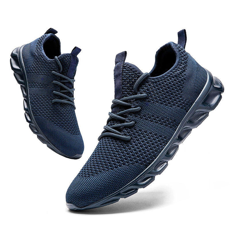 Women’s Sneakers – Soft Knit Upper – Cushioned Sole – Breathable – Low Top Fit