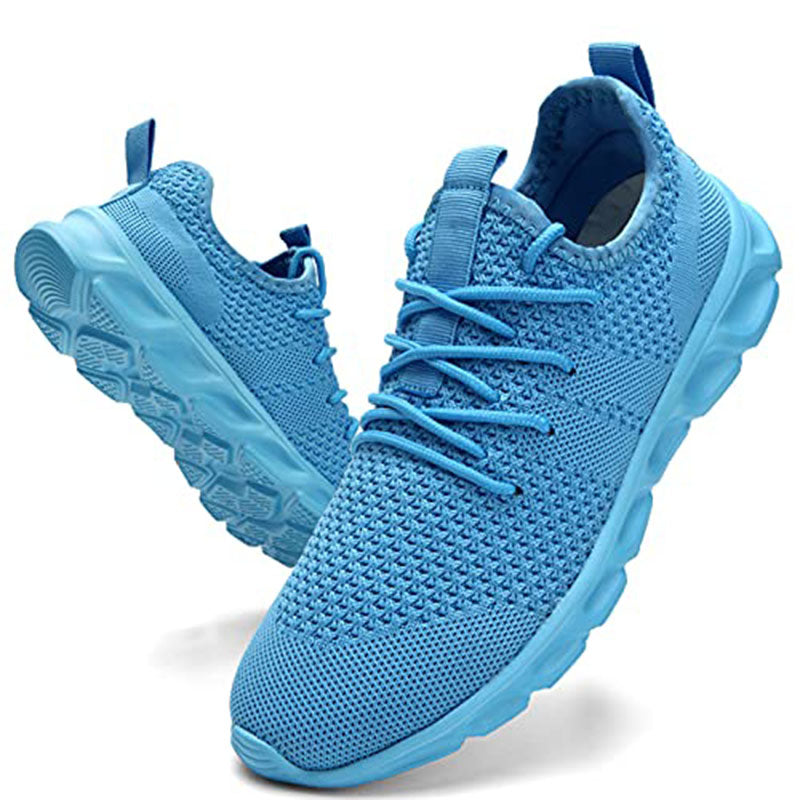 Women’s Sneakers – Soft Knit Upper – Cushioned Sole – Breathable – Low Top Fit
