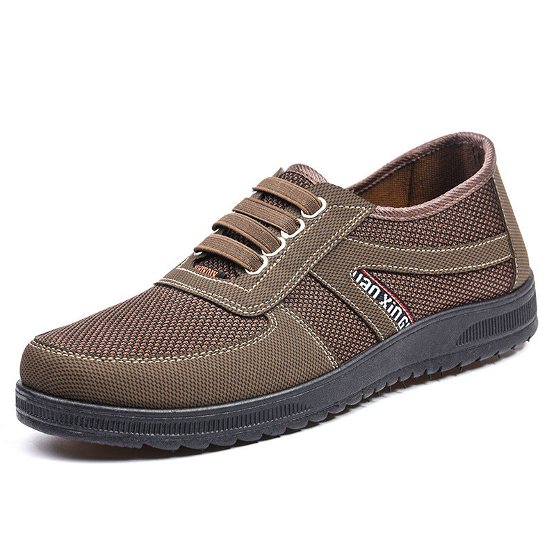 Men’s Slip-On Shoes – Breathable Canvas – Low-Top – Lightweight Everyday Wear