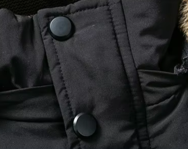 Leo Hooded Quilted Parka | Fur Trim Button Front Parka