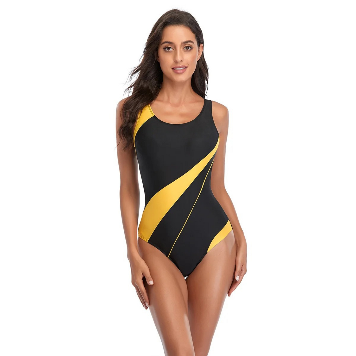 Women’s One-Piece Swimsuit – Racerback – Form-Fitting – Quick-Dry Breathable Fabric
