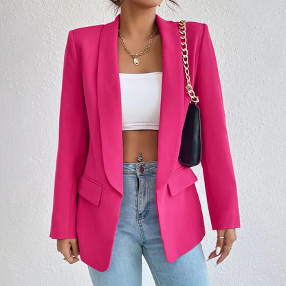 Women’s Blazer – Tailored Fit – Notched Lapel – Single Button – Structured Silhouette