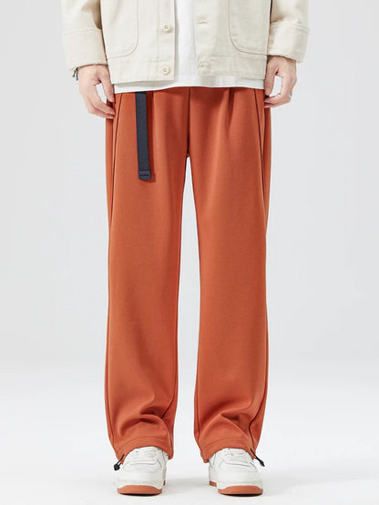 Theodore Wide-Leg Trouser | Pleated Belted Side Pockets Trouser