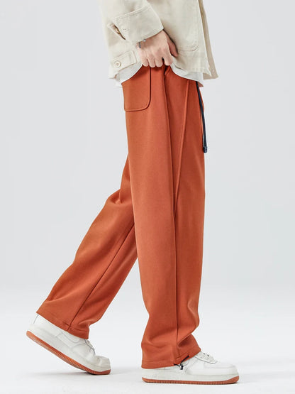 Theodore Wide-Leg Trouser | Pleated Belted Side Pockets Trouser