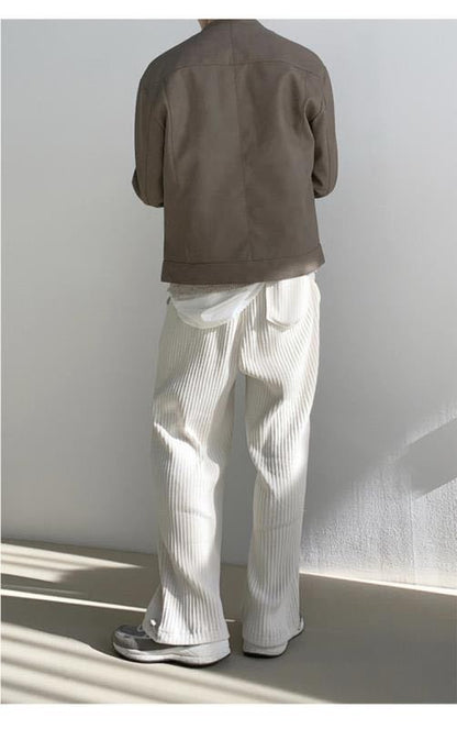 Men’s Corduroy Pants – Relaxed Fit – Tapered Leg – Full Length Casual Wear