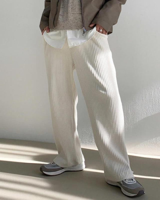 Men’s Corduroy Pants – Relaxed Fit – Tapered Leg – Full Length Casual Wear