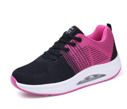 Women’s Athletic Shoes – Breathable Mesh – Air Cushion Sole – Supportive Lace-Up Fit
