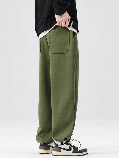 Theodore Wide-Leg Trouser | Pleated Belted Side Pockets Trouser