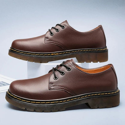 Men’s Oxford Shoes – Smooth Leather – Classic Fit – Lace-Up Formal Design