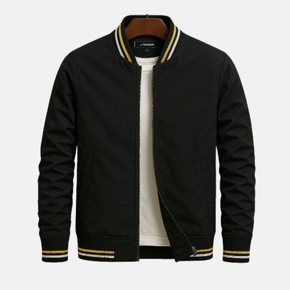 Men’s Bomber Jacket – Regular Fit – Zip-Up with Ribbed Trim and Pockets