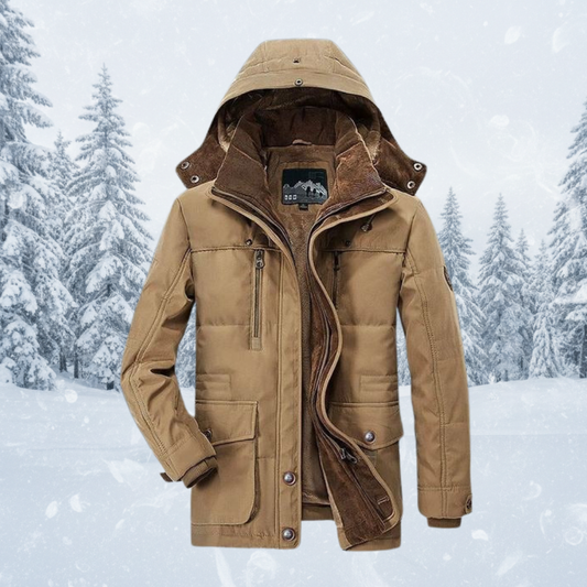 Theodore Quilted Utility Jacket | Hooded Button Front Utility Jacket