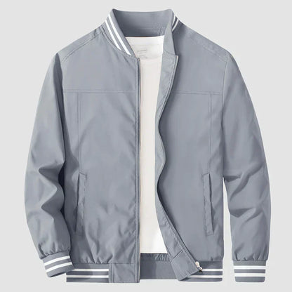 Men’s Windbreaker Jacket – Lightweight – Regular Fit – Ribbed Cuffs – Zip Front