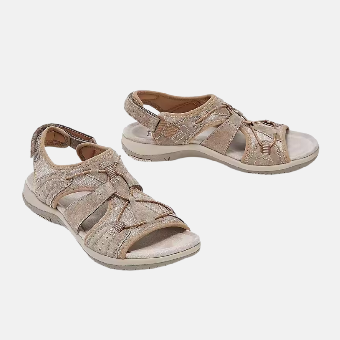 Women’s Orthopedic Sandals – Adjustable Fit – Cushioned Insole – Open Toe Design