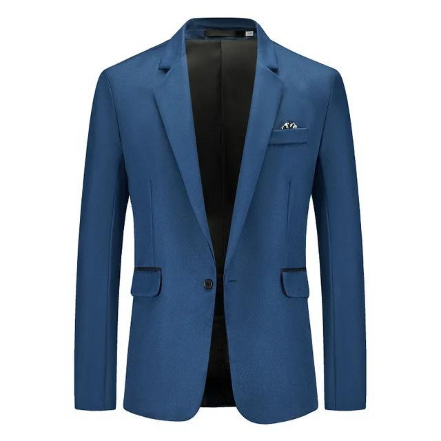 Men's Blazer – Tailored Slim Fit – Breathable Blend – Single Button – Notched Lapel