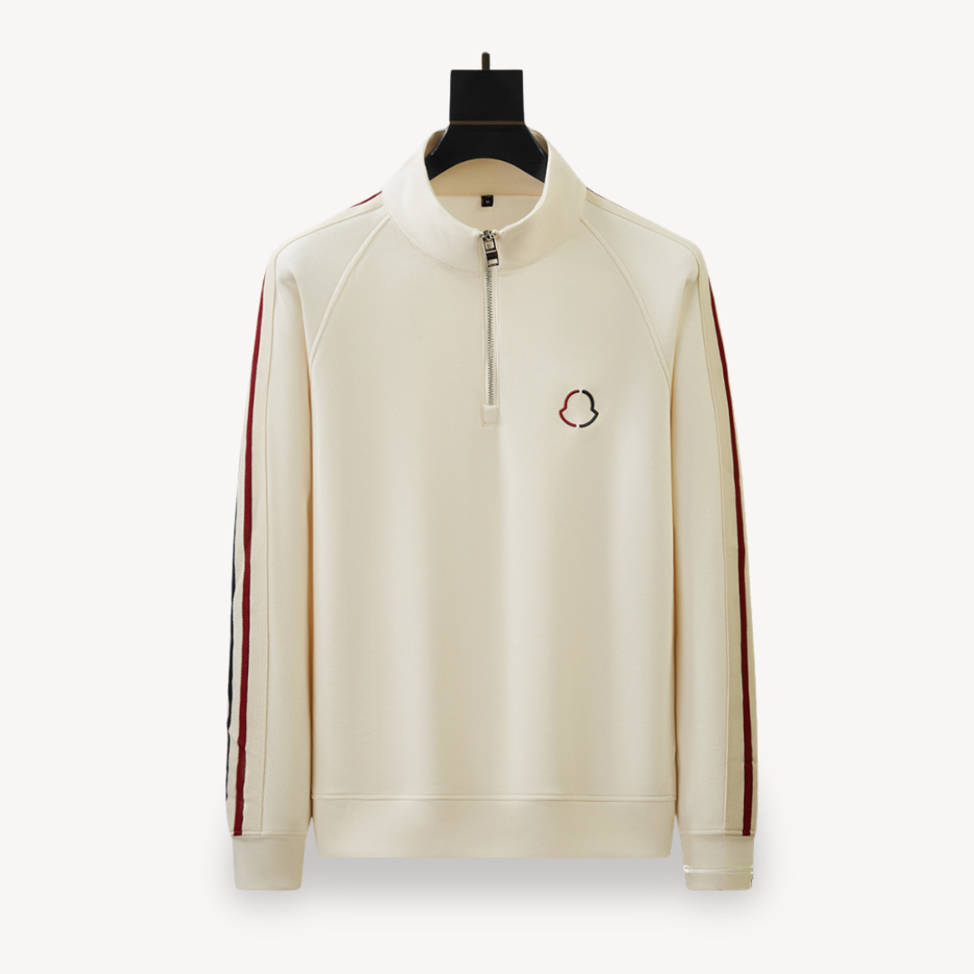 Men’s Tracksuit Set – Cotton Blend – Quarter Zip – Athleisure Fit – Ribbed Cuffs