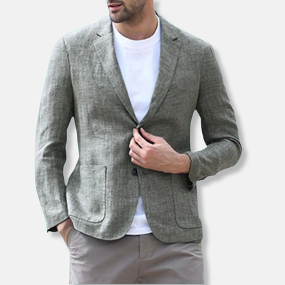 Men’s Blazer – Slim Fit – Breathable Blend – Single Breasted – Notch Lapel