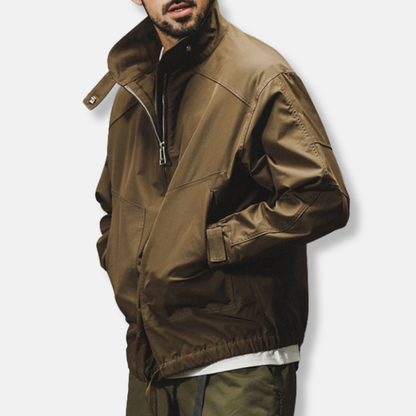 Men’s Outdoor Jacket – Windproof Water-Resistant – Relaxed Fit – Utility Design