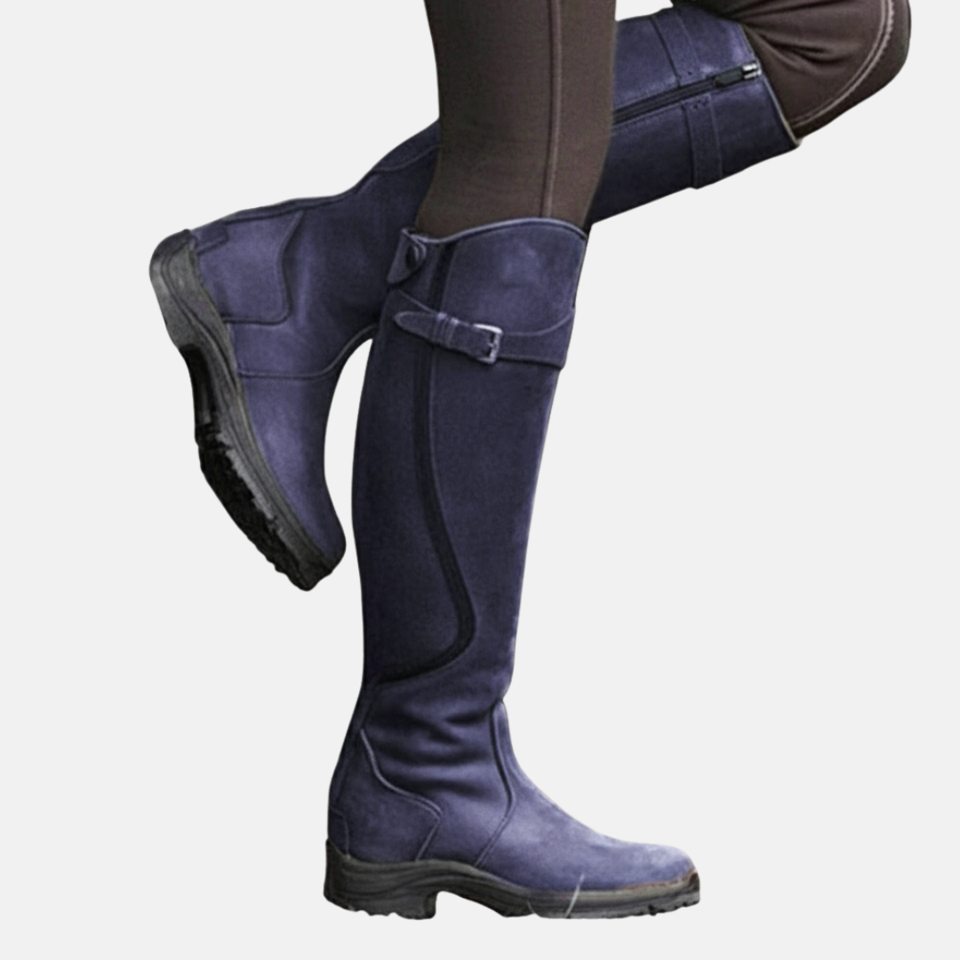 Florence Structured Fit Hiking Boots | Buckle Detail Lug Sole Hiking Boots