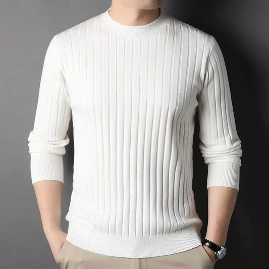 Adam Ribbed Regular Fit Sweater | Crewneck Long Sleeve Sweater