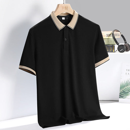 Men’s Polo Shirt – Breathable Blend – Standard Fit – Ribbed Collar – Short Sleeve