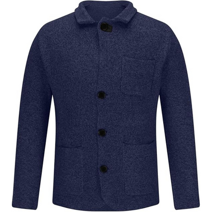 Men’s Blazer – Slim Fit – Wool Blend – Notched Collar – Single Breasted – Tailored Cut